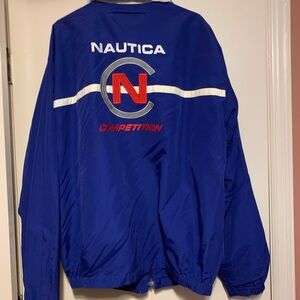Nautica Men's Blue and Red Windbreaker